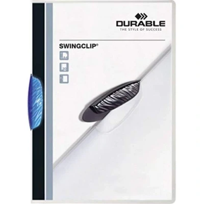 Abbildung von Durable Klemmmappe Swingclip A4 PP 30 Blatt blau