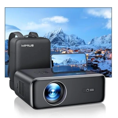 Abbildung von Beamer【Autofokus/Trapezkorrektur】 25000 Lumen WiFi6 Bluetooth Full HD 1080P Beamer Unterstützt 4K, 4P/4D Trapezkorrektur 50% Zoom 300 &#039;&#039; LED Heimkino Video Beamer, für Fire Stick/PS5 Handy Projektor
