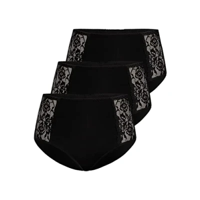 Abbildung von Teyli 3 PACK Slip, Damen, Größe: 4XL, Black