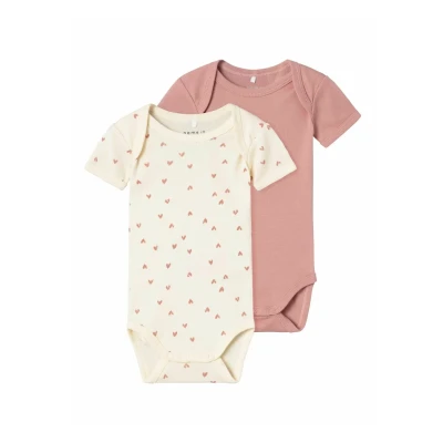 Abbildung von Name it Strampler 2ERPACK Body für Kinder, Größe: 98, Buttercream