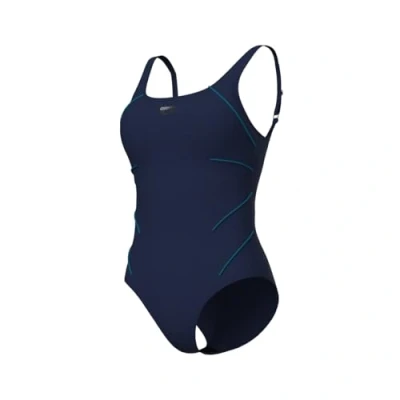 Abbildung von Arena Damen Jewel R One Piece Swimsuit, Navy Green Blue, 40 EU