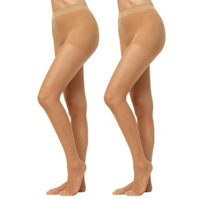 Abbildung von Nur Die 2er Pack Goodbye Laufmaschen 20 DEN Strumpfhose verhindert transparente Fein matte Optik haltbar Damen