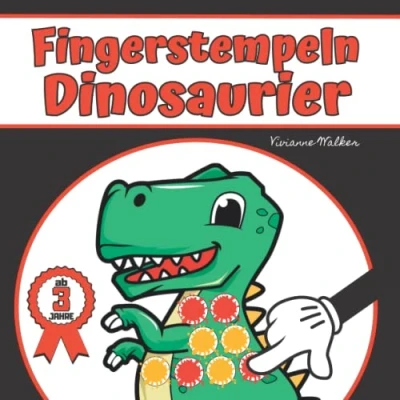 Abbildung von Fingerstempeln Dinosaurier Ab 3 Jahre: Fingermalbuch Fingerstempelbuch Jahren Fingerstempel für Mädchen und Jungen Mein erstes Dino ... Motive (Fingerstempelbücher Kinder)