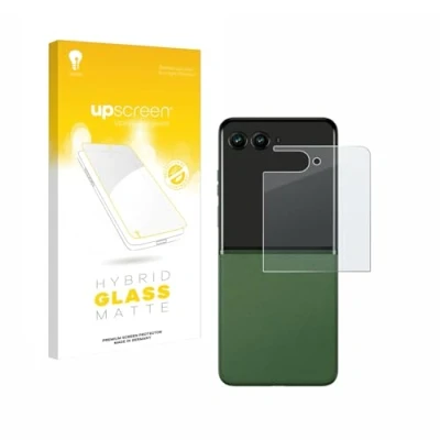 Abbildung von upscreen Entspiegelungs Schutzglas für Motorola Razr 50 Ultra (Hinteres Display) Schutzfolie Matt, Glas Folie [mattierend, 9H Panzerschutz]