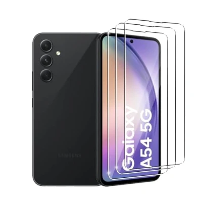Abbildung von Ydiciv 3 Stück Schutzfolie für Samsung Galaxy A54 5G Panzer Schutz Glas, [9H Härte Glas], [HD Klar Schutzglas], [No Bubble],