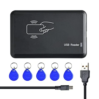 Abbildung von XTVTX USB RFID Reader ID Kartenlesegerät Kartenleser Kontaktlos Card für EM4100