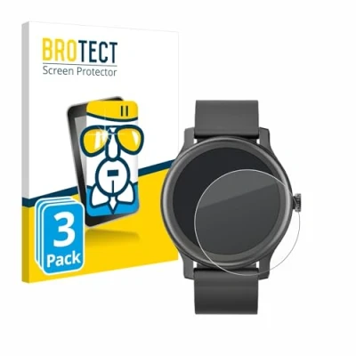 Abbildung von BROTECT Schutzglas für Loyaa Smartwatch 1.28&quot; (3 Stück) Schutzfolie Panzer Folie Glas [Extrem Kratzfest 9H, Anti Fingerprint