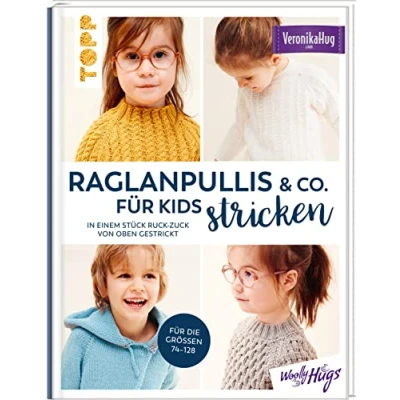 Abbildung von Raglanpullis &amp; Co. Für Kids stricken: In einem Stück ruck zuck von oben gestrickt. die Größen 74 128