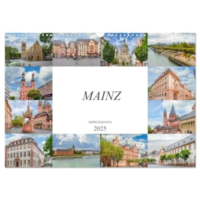 Abbildung von Mainz Impressionen (Wandkalender 2025 DIN A3 quer), CALVENDO Monatskalender