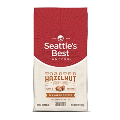 Abbildung von Seattle&#039;s Best Coffee Toasted Hazelnut Flavored Medium Roast Ground Coffee, 12 Ounce (Pack of 1)