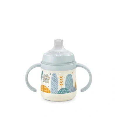 Abbildung von Suavinex, Trinklernbecher ab 6 Monaten, Schnabeltasse Baby, Auslaufsicherer Kinderbecher mit Silikon Weichem Trinkschnabel, Ergonomische Griffe, Trainer Cup Anti Colic Ventil, 150 ml, Dreams Blue