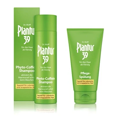 Abbildung von Plantur 39 Phyto Coffein Shampoo 250 ml + Pflege Spülung 150 speziell für coloriertes und strapaziertes Haar