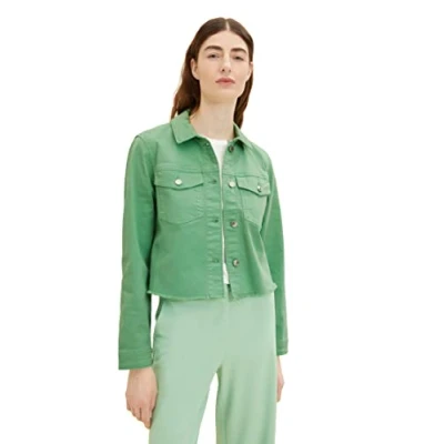 Abbildung von TOM Tailor Jeansjacke, Damen, Größe: Small, Okra green