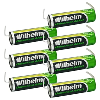 Abbildung von 7 x AA Mignon AKKU LÖTFAHNE U Form Wilhelm Universal Batterien wideraufladbar 1,2 V HR6