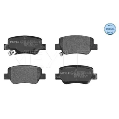 Abbildung von MEYLE 025 248 8516/W Bremsbelagsatz ORIGINAL Quality Hinterachse mit akustischer Verschleißwarnung Anti Quietsch Blech