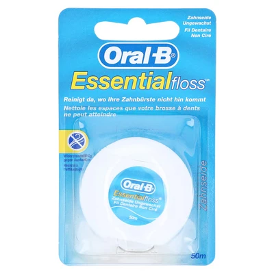 Abbildung von Oral B Essential Floss ungewachst Zahnseide 50 m