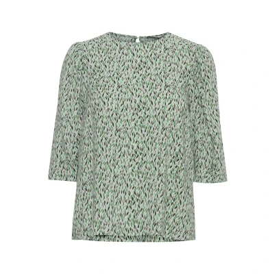 Abbildung von b.young Byjosa Oneck Bluse, Damen, Größe: 36, Ming green mix