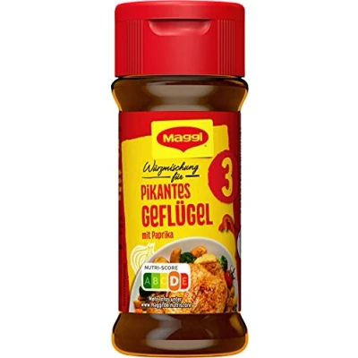 Abbildung von MAGGI Würzmischung 3, für pikantes Geflügel, süß Paprika Gewürz, Brathähnchen oder Putengeschnetzeltes, 1er Pack (1 x 65g)