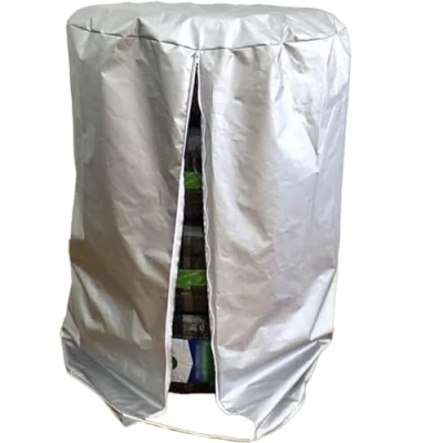 Abbildung von AMSXNOO Reifentaschen Reifentasche für 4 Autoreifen, Ø80cm x H120cm Wasserdicht UV Schutz ​reifensack Tasche Autorädertaschen Eifenabdeckung Auto Reifen Reifenschutz ​ 16 21 Zoll Durchmesser