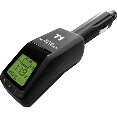 Abbildung von Helvi T1 Batteriemonitor, Autobatterie Tester Batterietest, USB Anschluss 90 mm x 55 30
