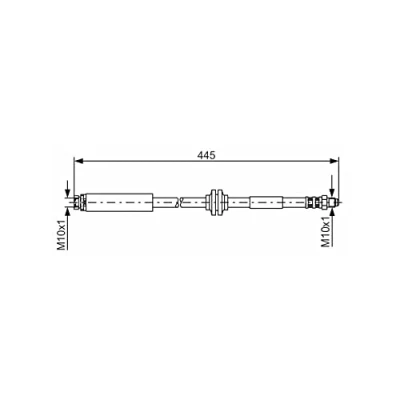 Abbildung von BOSCH 1 987 476 180 Bremsschläuche 417 M10x1 FORD: Focus 2 Schrägheck, Kombi, C Max