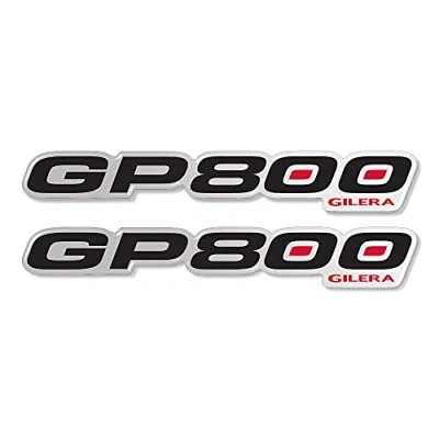 Abbildung von labelbike 2 GP 800 3D Gelharz Aufkleber Scooter Schriftzüge kompatibel mit GILERA GP800