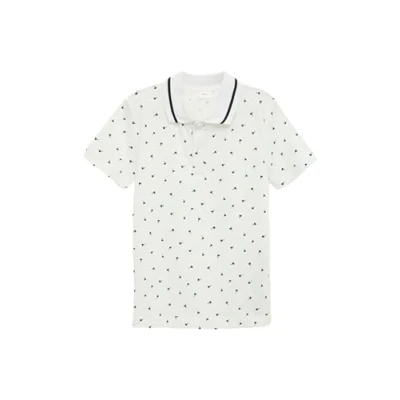 Abbildung von s.Oliver MIT Alloverprint Poloshirt für Kinder, Größe: 92/98, Weiß