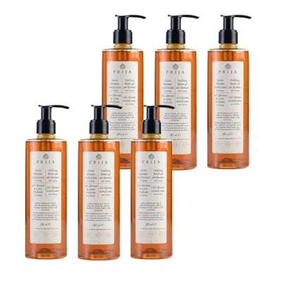 Abbildung von Prija Haut &amp; Haar Shampoo Vitalisierend 380 ml Belebendes Körperreinigungsmittel mit Ginseng Vegan friendly, Dermatologically tested (6 Stück)