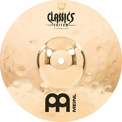 Abbildung von Meinl Cymbals Classics Custom Extreme Metal Splash — 10 Zoll (Video) Schlagzeug Becken (25,40cm) B12 Bronze, Brilliantes Finish (CC10EMS B)