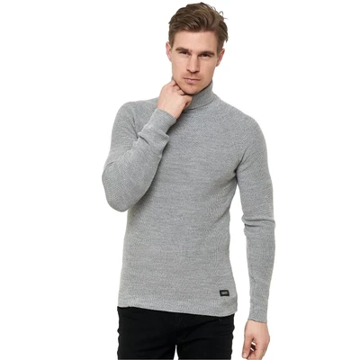 Abbildung von Slim Fit Feinstrick Business Rollkragen Pullover