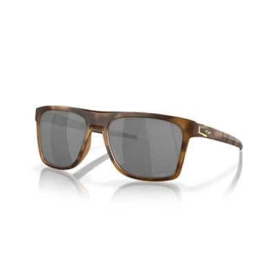 Abbildung von Oakley Herren OO9100 LEFFINGWELL 910018 Gläser SONNENBRILLEN O_matter Braun Grau Quadratisch Polarisiert Prizm