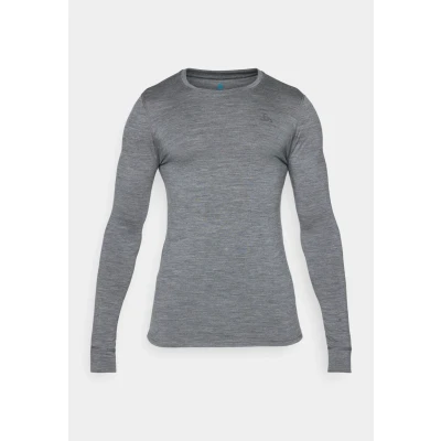 Abbildung von ODLO TOP CREW NECK Langarmshirt, Herren, Größe: 50/52, Steel grey