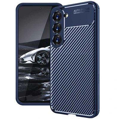 Abbildung von Samsung Galaxy S23 Hülle Silikon iMoshion Soft Case/Backcover Handyhülle Blau