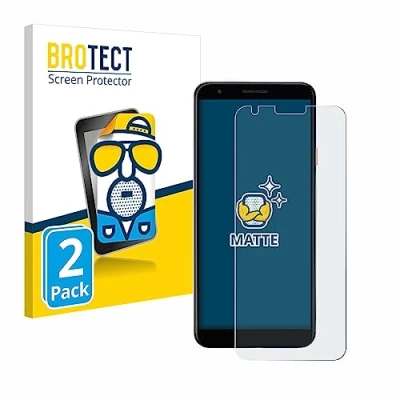 Abbildung von BROTECT Entspiegelungs Schutzfolie für Google Pixel 3a (2 Stück) Matte Displayschutz Folie, Anti Reflex, Fingerprint