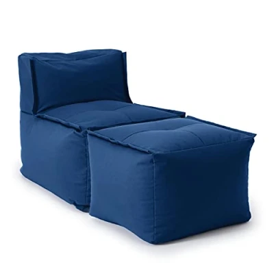 Abbildung von Lumaland Loungeset Modulares System erweiterbar In &amp; outdoor, (2 tlg), Lounge wasserfest abnehmbarer Bezug individuell kombinierbar waschbar