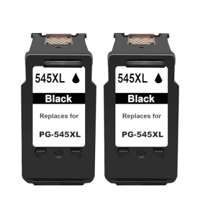 Abbildung von SHUOLEI 545XL Tintenpatrone Kompatibel mit Canon 545 PG PG545XL Druckerpatronen für Pixma MX495 TS3150 TR4551 MX490 MG3050 TS3350 MG2950 MG2550S TS3151 TR4500 (2 Schwarz)
