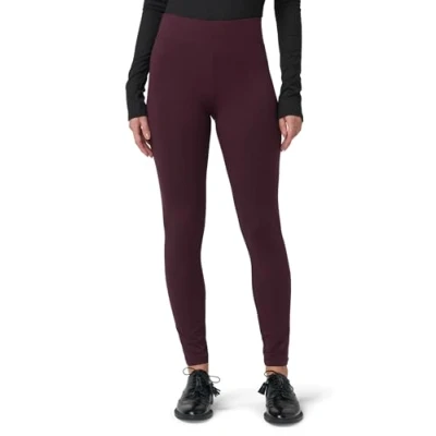 Abbildung von HUE Damen Ultra Baumwolle mit breitem Bund, Sortiert Leggings, Schwarz (Black Cherry), X Groß
