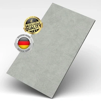 Abbildung von AS Country Stone Wandpaneele in Marmoroptik 60x120 cm PVC Wandverkleidung mit echtem Quarz und Steinmehl für Küche, Bad &amp; mehr Küchenrückwand Platte Wandpaneel Concrete Light