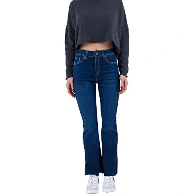 Abbildung von Hurley Damen W Oceancare High Rise Slim Flare Denim Freizeithose, Denim22, 30