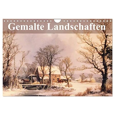 Abbildung von Gemalte Landschaften (Wandkalender 2025 DIN A4 quer), CALVENDO Monatskalender