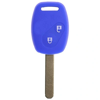 Abbildung von Soft Case Schutz Hülle Auto Schlüssel Dunkelblau für Honda Accord Civic Jazz FR V CR 2 Tasten