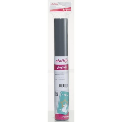 Abbildung von plottiX Perm. Vinylfolie 31,5cm x 1m Dunkelgrau