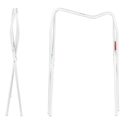 Abbildung von Hylat Baby Babybadewanne Badewannenständer für 84cm bis 100cm Babybadewannen aus Stahl, Weiß