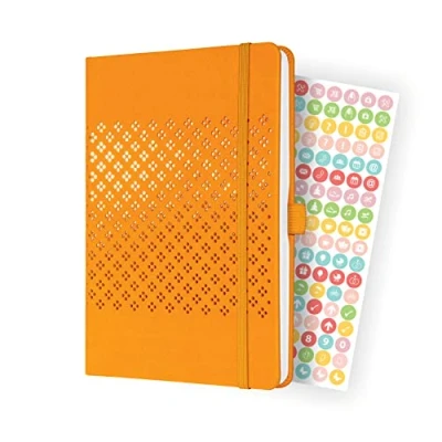 Abbildung von SIGEL J3211 Wochenkalender Jolie 2023 ca. A5 orange Hardcover Gummiband, Stiftschlaufe, Einstecktasche 174 S. FSC zertifiziert Terminplaner
