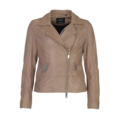 Abbildung von Maze Lederjacke, Damen, Größe: Large, Taupe