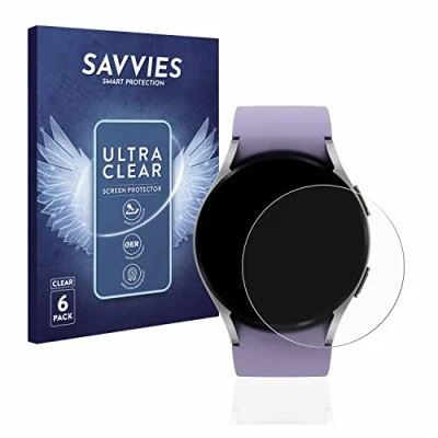 Abbildung von Savvies 6 Stück Schutzfolie für Samsung Galaxy Watch 5 (40mm) Displayschutz Folie Ultra Transparent