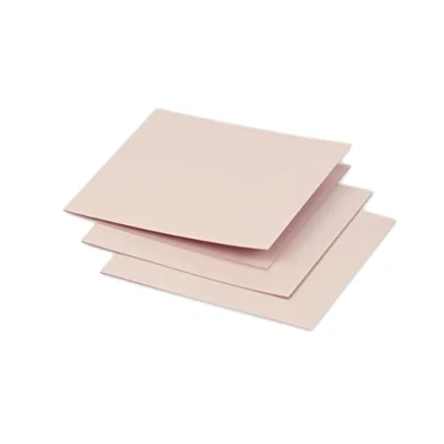 Abbildung von Clairefontaine 16134C Packung mit 25 Doppelkarten Pollen 116x116mm 210g, gefaltet, ideal für Ihre Einladungen und Korrespondenz, Opaline, 1 Pack