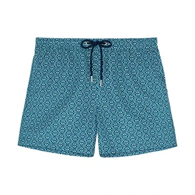 Abbildung von HOM Adriano Badeshorts, Herren, Größe: Small, Green print