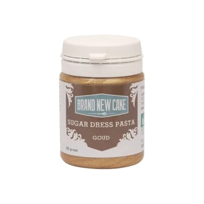 Abbildung von BrandNewCake® Zucker Dekorpaste Gold 90g Essbare Tortendeko für kreative Backideen