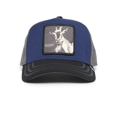 Abbildung von Goorin Bros. All Over Wool Collection Trucker Mütze für Damen und Herren, Marineblau (Goat Field 100), Einheitsgr��e